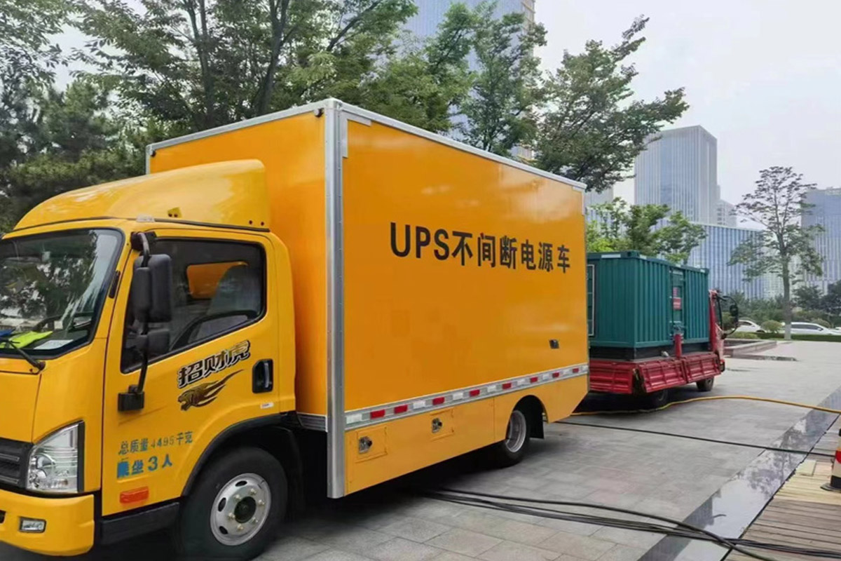 霍山发电机租赁施工现场