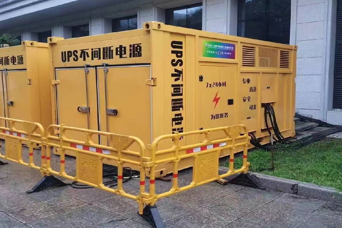霍山发电机租赁施工现场